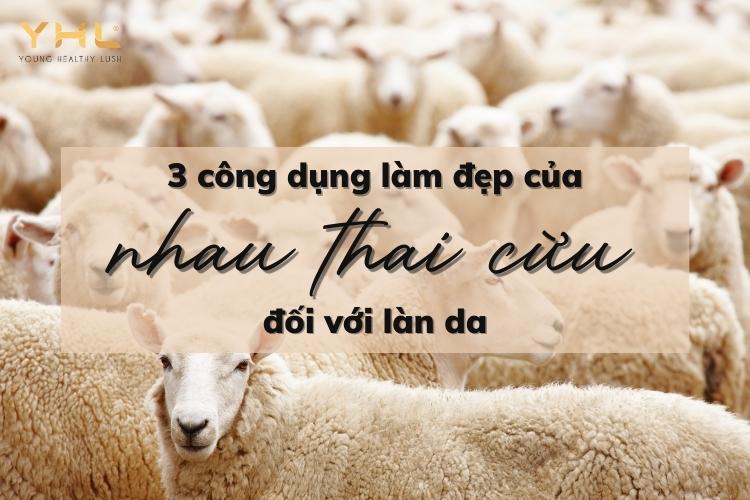 Ngăn ngừa lão hoá da với 3 tác dụng của nhau thai cừu